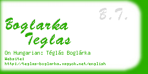 boglarka teglas business card