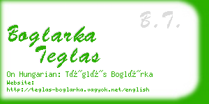 boglarka teglas business card